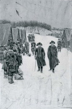 Riproduzione Washington and Steuben at Valley Forge