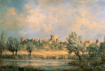 Riproduzione Windsor Castle: from the River Thames