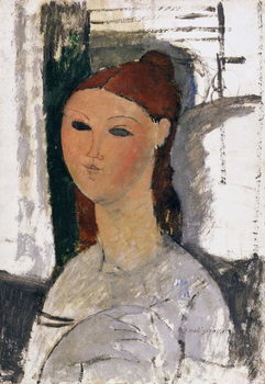 Riproduzione Young Woman, Seated, c.1915