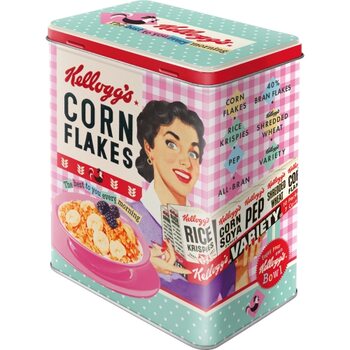 Geschirr Blechdose Kellogg‘s - Happy Corn Flakes