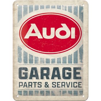 Blechschild Audi - Garage Parts & Service