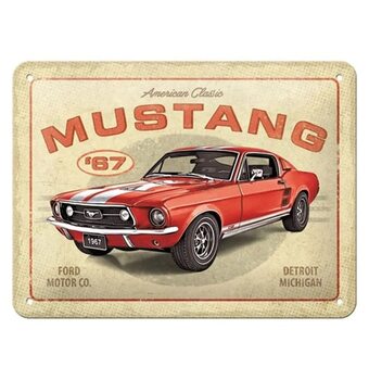 Blechschild Ford Mustang