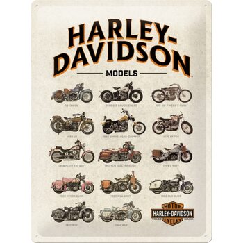 Blechschild Harley Davidson - Models