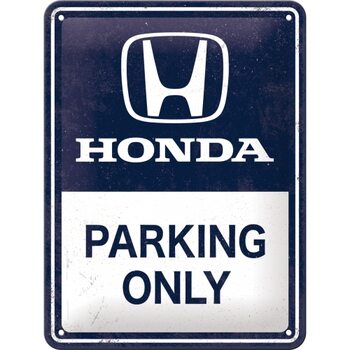 Blechschild Honda - Parking Only