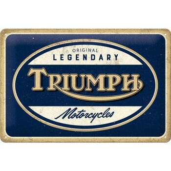 Blechschild Triumph - Legendary Motorcycles