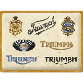 Blechschild Triumph - Logo Evolution