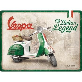 Blechschild Vespa The Italian Legend