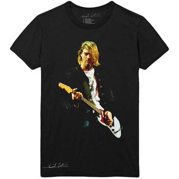 T-shirt Kurt Cobain - Guitar Photo Colour