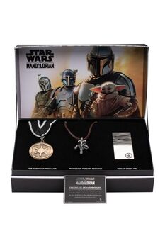 Replika Star Wars: The Mandalorian - Mythosaur pendant, Glaactic Empires Medal and Beskar Pin