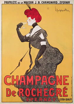 Quadro su tela Poster advertising Champagne de Rochegre