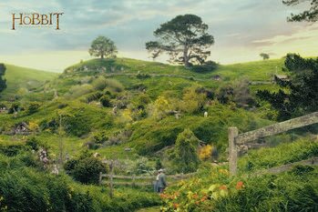 Quadro su tela The Hobbit - Hobbiton