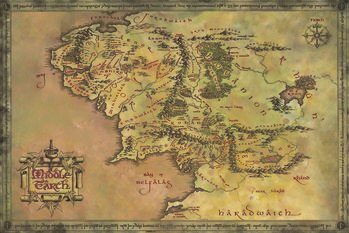 Quadro su tela The Lord of the Rings - Middle Earth