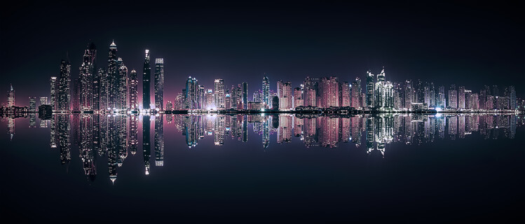 Kunstfoto Dubai reflection