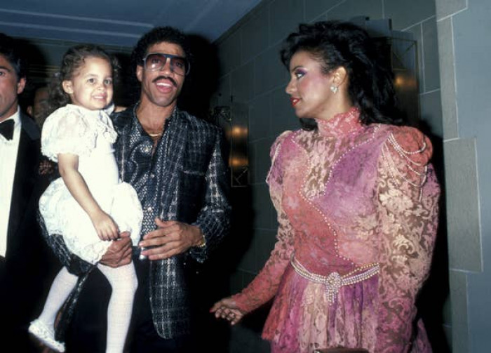 10. Nicole Richie with her parents, Lionel and Brenda