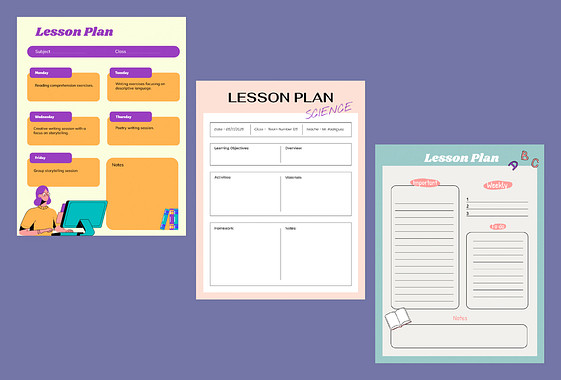 Weekly Lesson Plan Templates | Renderforest