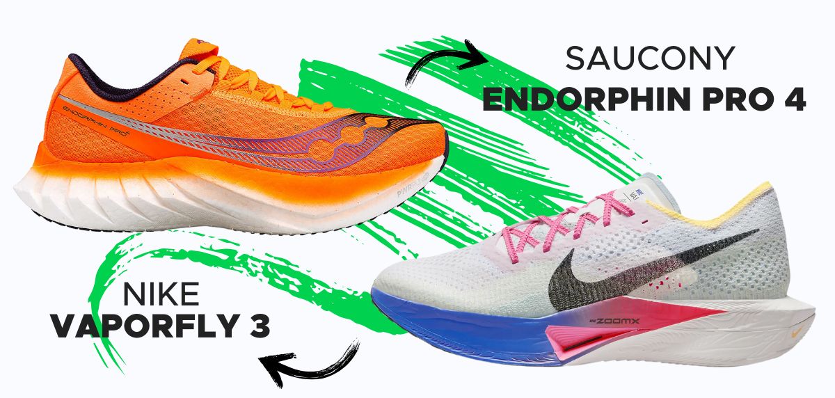 Saucony Endorphin Pro 4 vs Nike Vaporfly 3: modelli