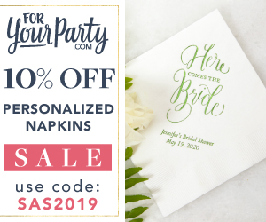 10% OFF Personalized Napkins