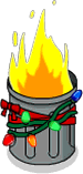 Tapped Out Festive Trash Can Fire.png