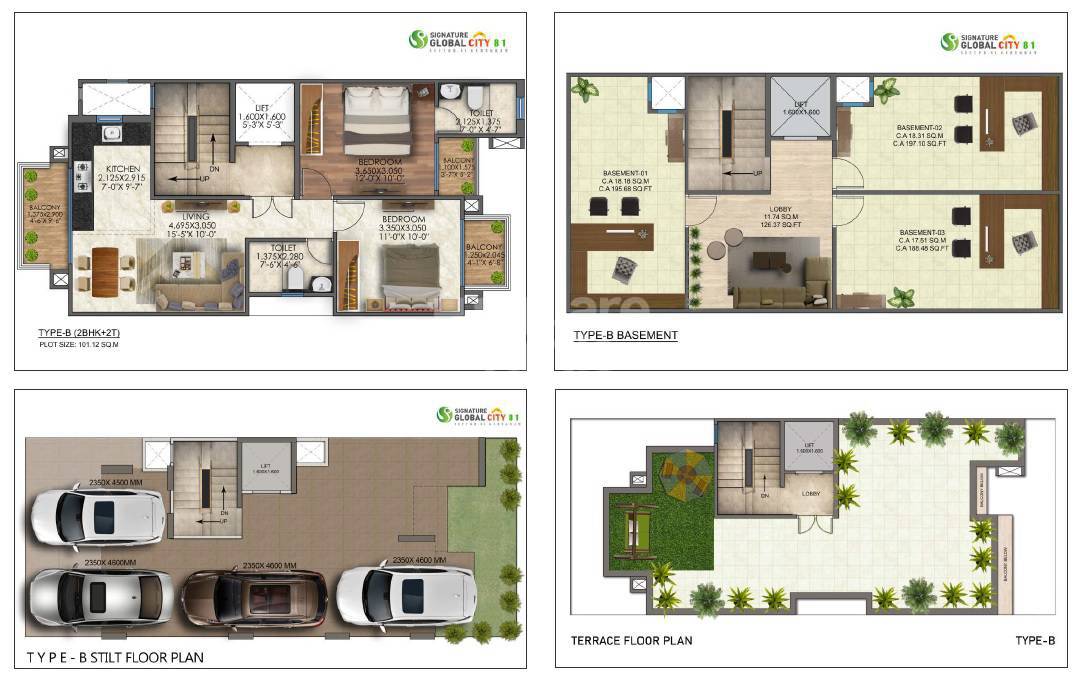 Signature Global City 81 Floor Plans - Sector 81, Gurgaon