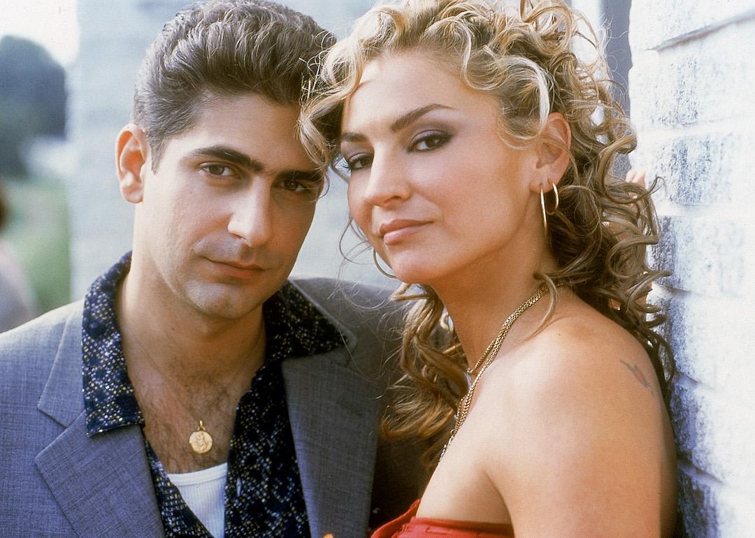 Michael Imperioli as Christopher Moltisanti and Drea de Matteo as Adriana La Cerva in HBO's hit television series 'The Sopranos.'