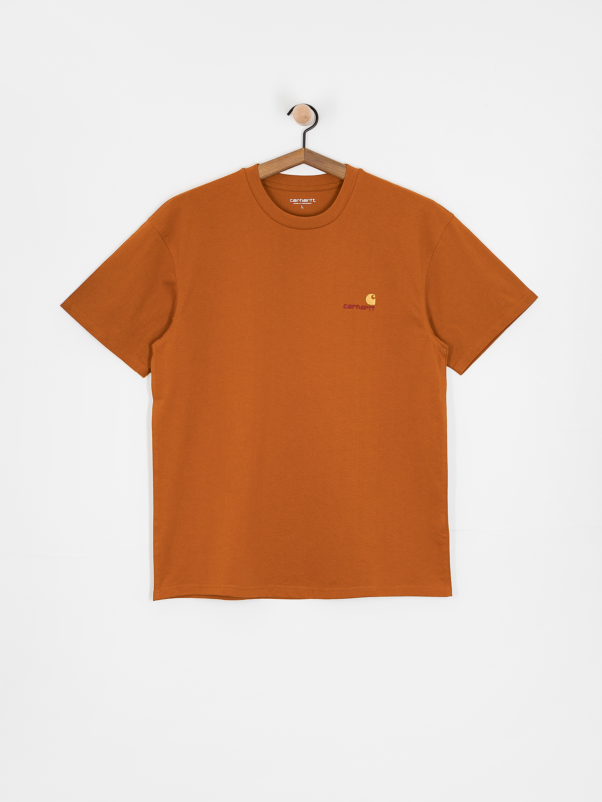 Tricou Carhartt WIP American Script (sienna)