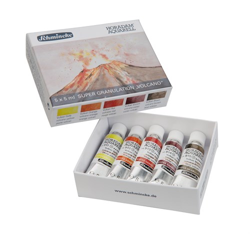 Schmincke Horadam Super Granulation Watercolor Volcano Set 5x5 ml