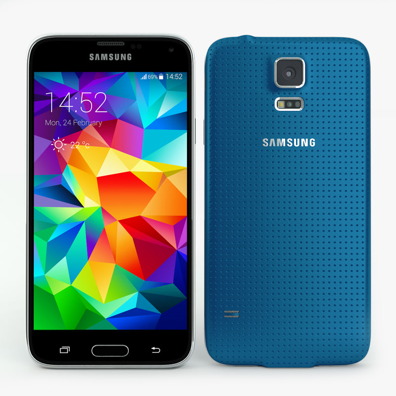 3d samsung galaxy s5 mobile phone model