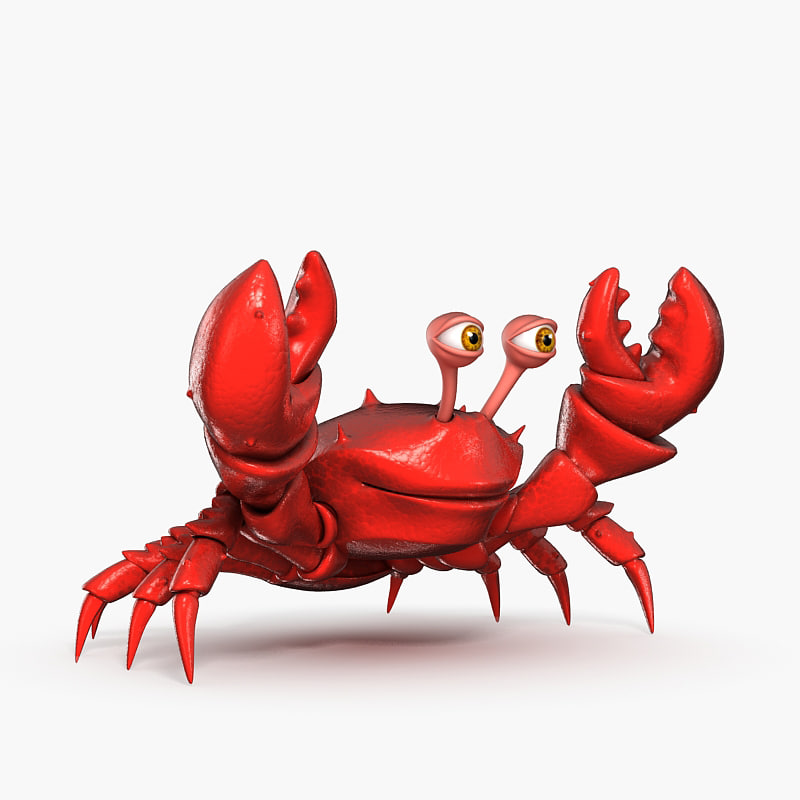 3d model of crab