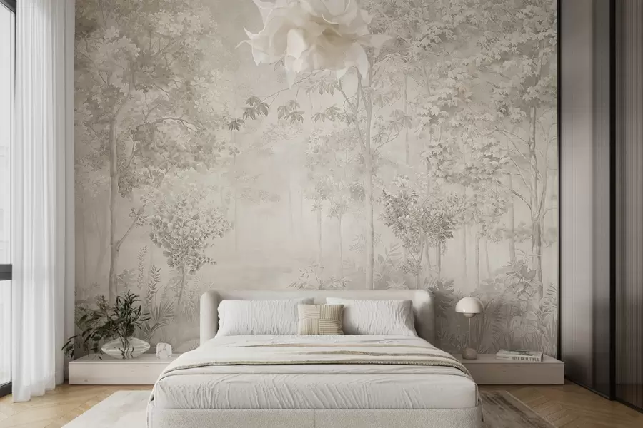 wall murals Charming forest u78448