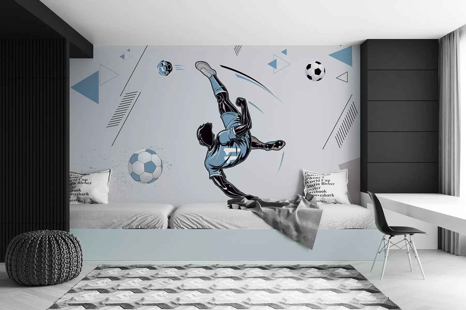 wall murals Footballer u98736