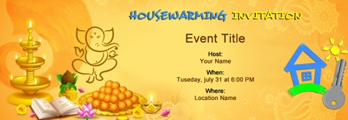 Free House Warming invitation with India's #1 online tool