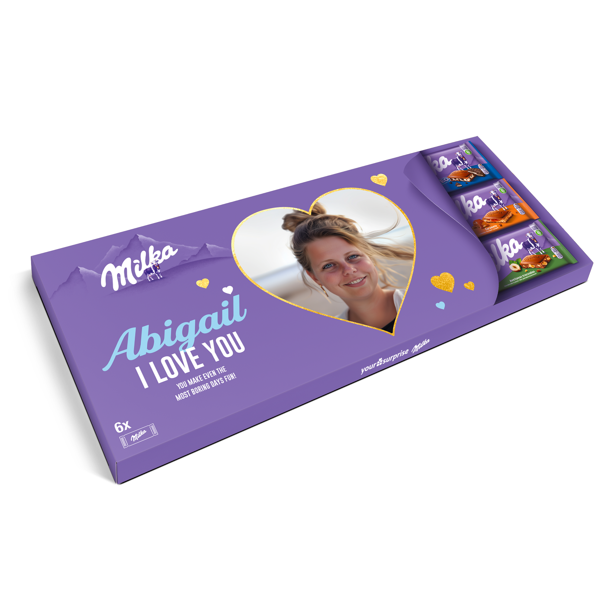 XXL personalised Milka chocolate bar - 600 grams