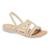 Sandália Campesi L9513 Papete Brilhosa Conforto Leve Feminino - Creme