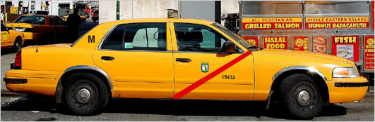 NYC taxi logo design