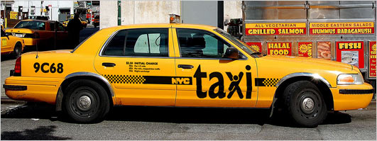 NYC taxi logo design