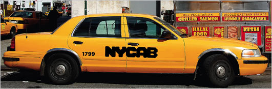 NYC taxi logo design