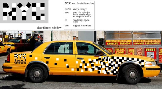 NYC taxi logo design