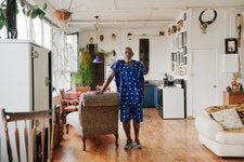 Noah Jemison, an artist, moved into his Williamsburg loft in 1980. “I walked into the place and saw the light and I knew it was the place for me,” he said. He’s since witnessed a transformation of the neighborhood around him.