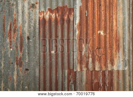 Corrugated Metal Wall Texture