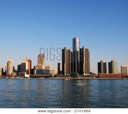 Horizonte da cidade de Detroit