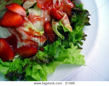 Dessert di fragole insalata