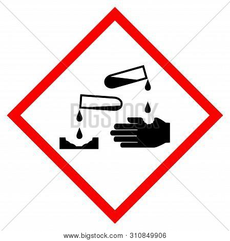 Corrosion Symbol Sign, Vector Illustration, Isolate On White Background Label .eps10