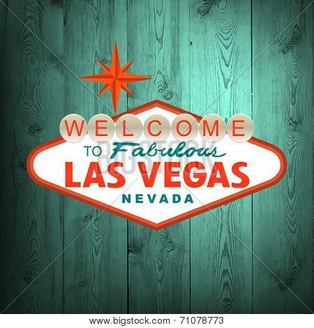 Las Vegas Sign. Vector