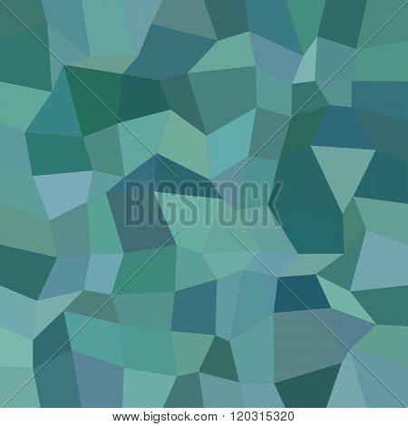 Teal color irregular rectangle mosaic background