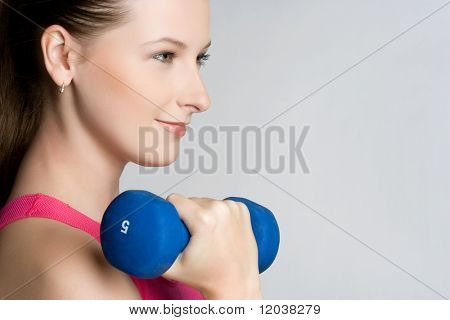 Woman Lifting Weights