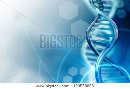 Dna Strands Background