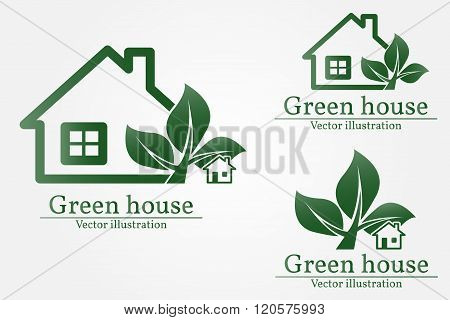 Green House Logo. Eco House. Green House Vector. Green House Art. Green House Graphic. Green House J