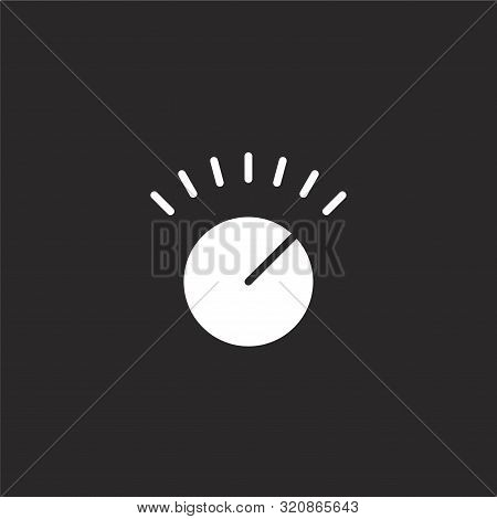 Volume Control Icon. Volume Control Icon Vector Flat Illustration For Graphic And Web Design Isolate