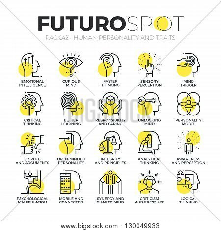 Personality Traits Futuro Spot Icons