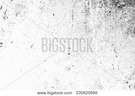 Black And White Grunge Urban Texture With Copy Space. Abstract Surface Dust And Rough Dirty Wall Bac